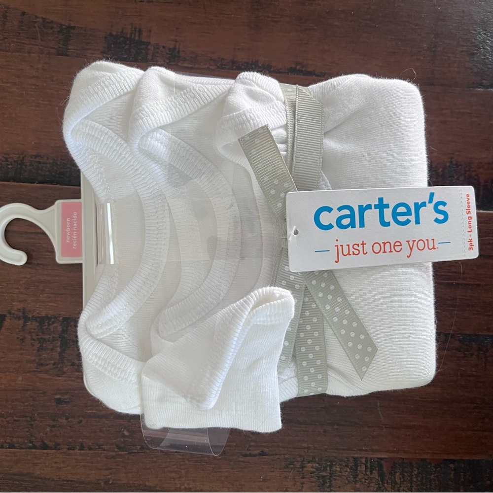 Carter's 3 pack long sleeve Onesie